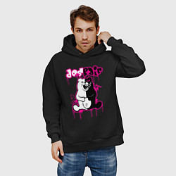 Толстовка оверсайз мужская MONOKUMA, цвет: черный — фото 2