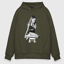 Толстовка оверсайз мужская ARIANA GRANDE, цвет: хаки