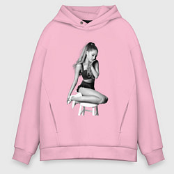 Толстовка оверсайз мужская ARIANA GRANDE, цвет: светло-розовый