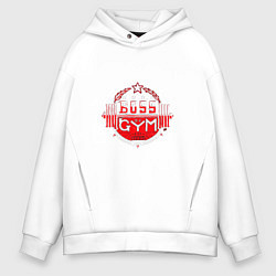 Толстовка оверсайз мужская Boss of GYM Color, цвет: белый