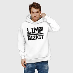 Толстовка оверсайз мужская LIMP BIZKIT, цвет: белый — фото 2