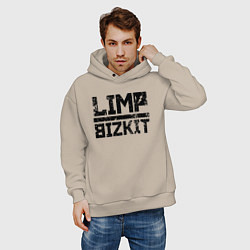 Толстовка оверсайз мужская LIMP BIZKIT, цвет: миндальный — фото 2