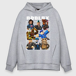Толстовка оверсайз мужская ROBLOX, цвет: меланж