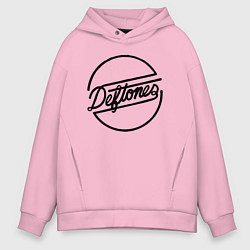 Толстовка оверсайз мужская Deftones, цвет: светло-розовый