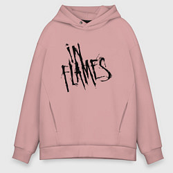 Толстовка оверсайз мужская In Flames, цвет: пыльно-розовый