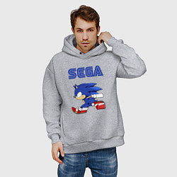 Толстовка оверсайз мужская SEGA, цвет: меланж — фото 2