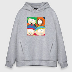 Толстовка оверсайз мужская South Park, цвет: меланж