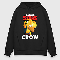 Толстовка оверсайз мужская BRAWL STARS CROW PHOENIX, цвет: черный