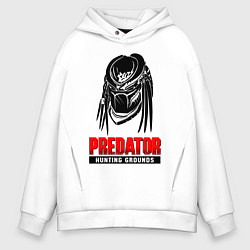 Толстовка оверсайз мужская PREDATOR: HUNTING GROUNDS, цвет: белый