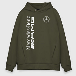 Толстовка оверсайз мужская MERCEDES-BENZ AMG, цвет: хаки
