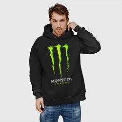 Толстовка оверсайз мужская MONSTER ENERGY, цвет: черный — фото 2