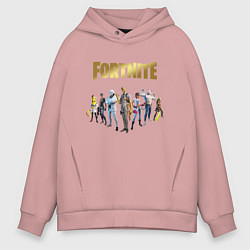 Толстовка оверсайз мужская FORTNITE 2 SEASON Часть 2, цвет: пыльно-розовый