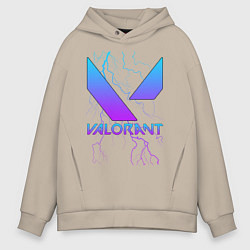Толстовка оверсайз мужская VALORANT, цвет: миндальный