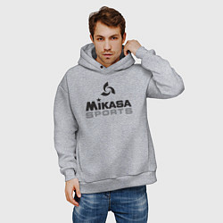 Толстовка оверсайз мужская MIKASA SPORTS, цвет: меланж — фото 2