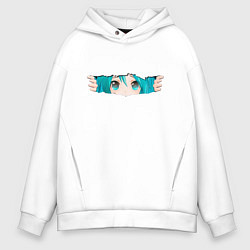 Толстовка оверсайз мужская АНИМЕ GO, цвет: белый