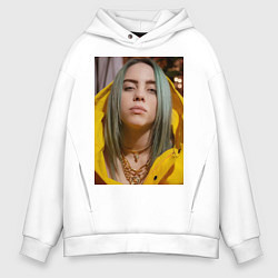 Толстовка оверсайз мужская Билли Айлиш Billie Eilish, цвет: белый