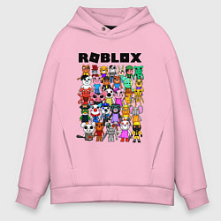 Толстовка оверсайз мужская ROBLOX PIGGY, цвет: светло-розовый