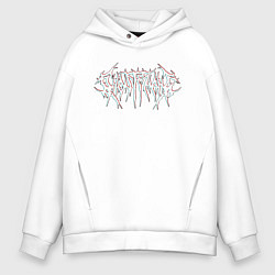 Толстовка оверсайз мужская GHOSTEMANE, цвет: белый