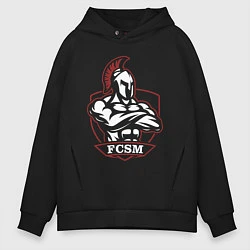 Толстовка оверсайз мужская FCSM, цвет: черный