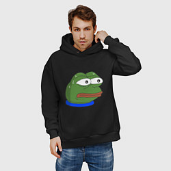 Толстовка оверсайз мужская Pepe MonkaS, цвет: черный — фото 2