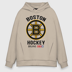 Толстовка оверсайз мужская BOSTON BRUINS NHL, цвет: миндальный