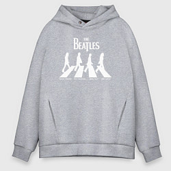 Толстовка оверсайз мужская The Beatles, цвет: меланж