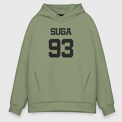 Толстовка оверсайз мужская BTS - Suga 93, цвет: авокадо