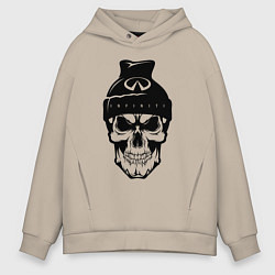 Толстовка оверсайз мужская Infinity Инфинити Z, цвет: миндальный