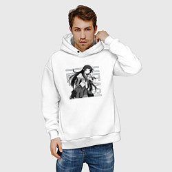 Толстовка оверсайз мужская Истории монстров, цвет: белый — фото 2