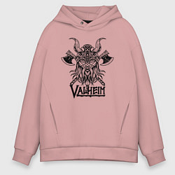 Толстовка оверсайз мужская Valheim, цвет: пыльно-розовый