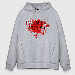 Толстовка оверсайз мужская Cannibal Corpse, цвет: меланж