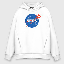 Толстовка оверсайз мужская Nerv, цвет: белый