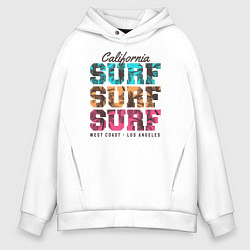 Толстовка оверсайз мужская Surf, цвет: белый