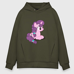 Толстовка оверсайз мужская Pony Pink Mammal Purple - Litt, цвет: хаки