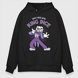 Толстовка оверсайз мужская King Dice, Cuphead, цвет: черный