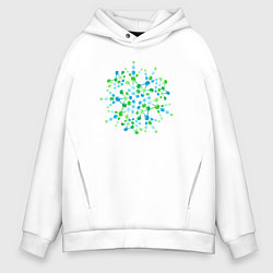 Толстовка оверсайз мужская Молекула, цвет: белый