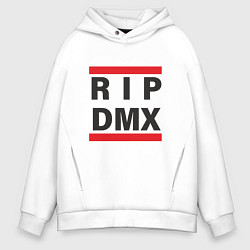 Толстовка оверсайз мужская RIP DMX, цвет: белый