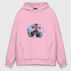 Толстовка оверсайз мужская Rukia Kuchiki, цвет: светло-розовый