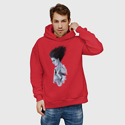 Толстовка оверсайз мужская Рин дух, цвет: красный — фото 2