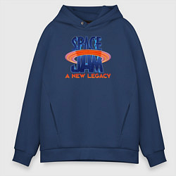 Толстовка оверсайз мужская Space Jam: A New Legacy, цвет: тёмно-синий
