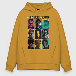 Толстовка оверсайз мужская The Suicide Squad цвета горчичный — фото 1