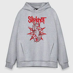 Толстовка оверсайз мужская Slipknot Slip Goats Art, цвет: меланж