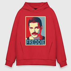 Толстовка оверсайз мужская Freddie, цвет: красный