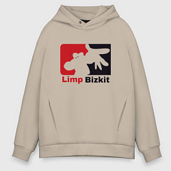 Толстовка оверсайз мужская Limp Bizkit, цвет: миндальный