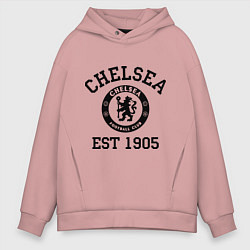 Толстовка оверсайз мужская Chelsea 1905, цвет: пыльно-розовый