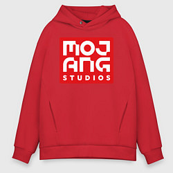 Толстовка оверсайз мужская Mojang Studios, цвет: красный