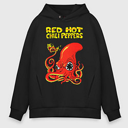 Толстовка оверсайз мужская RED HOT CHILI PEPPERS, цвет: черный