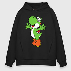 Толстовка оверсайз мужская Yoshi, цвет: черный