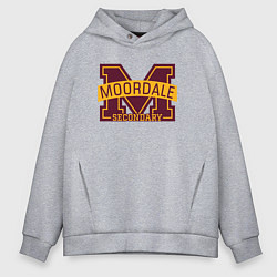 Толстовка оверсайз мужская Школа Мурдейла Половое Воспитание, цвет: меланж