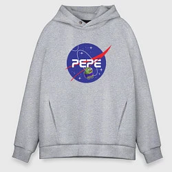 Толстовка оверсайз мужская Pepe Pepe space Nasa, цвет: меланж
